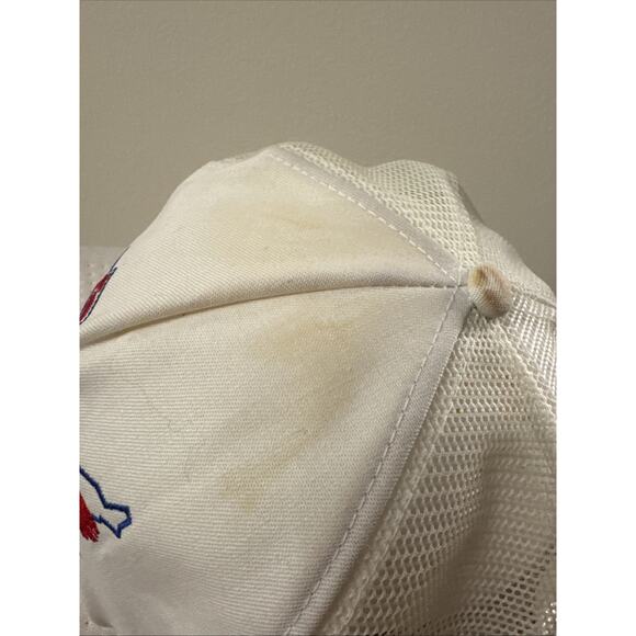 Vintage Pepsi Hat Cap Snapback White Trucker Cola USA America 80s 90s Embroider - Picture 6 of 12